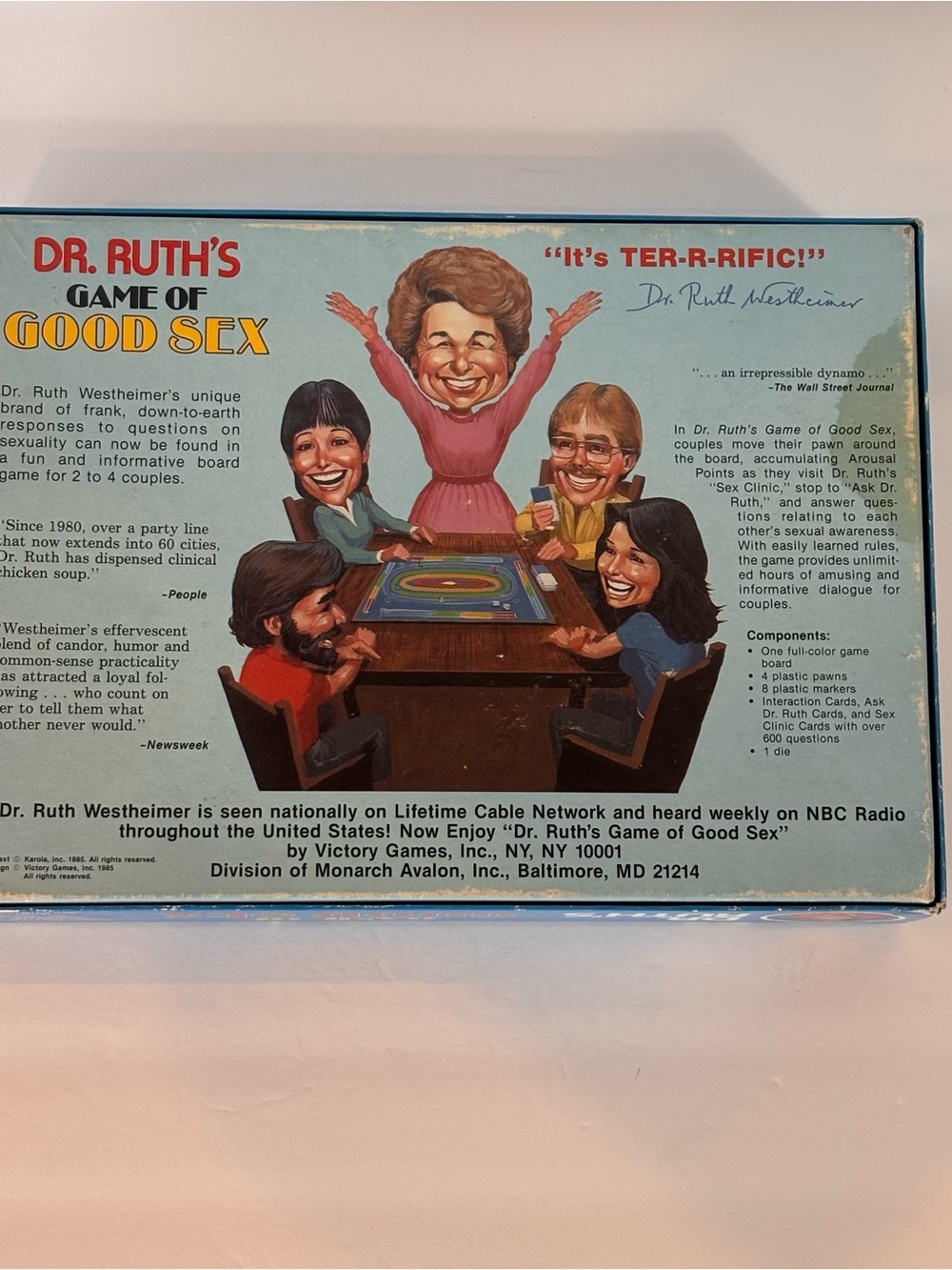 VTG 1985 Victory Games, Dr Ruth's Game of Good Sex, 2-4 Adult Couples - Picture 6 of 12
